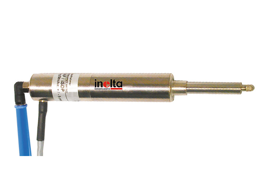 Inelta LVDT displacement sensors with pneumatic push rod Industry EMEA